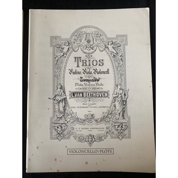 Beethoven Trios Serenades for Violin, Viola, Cello Op 3, 9 (1,2,3), Op. 8, 25 - Picture 7 of 8
